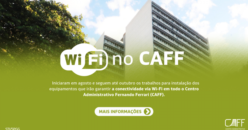 Wi-Fi no CAFF – Instalação de equipamentos